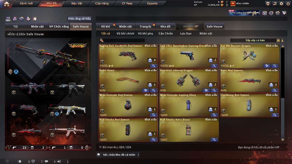 shop acc cf uy tin gia re
